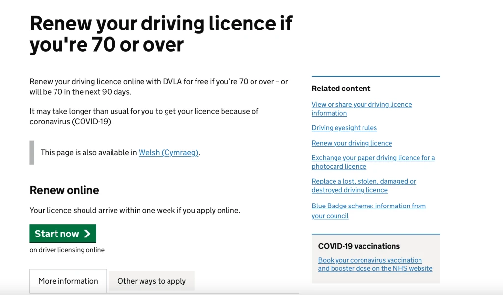 How To Renew Your Driving Licence At Aged Over 70   848 Renew Drving 1024x600.webp